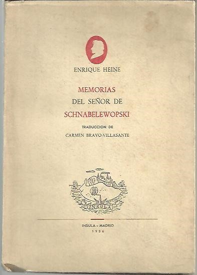 MEMORIAS DEL SEÑOR DE SCHNABELEWOPSKI.