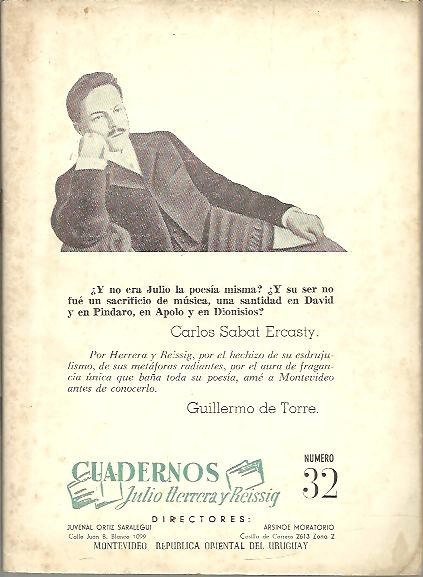 CUADERNOS. JULIO HERRERA Y REISSIG. NUM. 32.