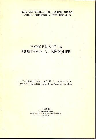 HOMENAJE A GUSTAVO A. BECQUER.