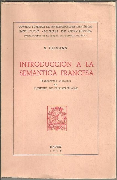 INTRODUCCION A LA SEMANTICA FRANCESA.