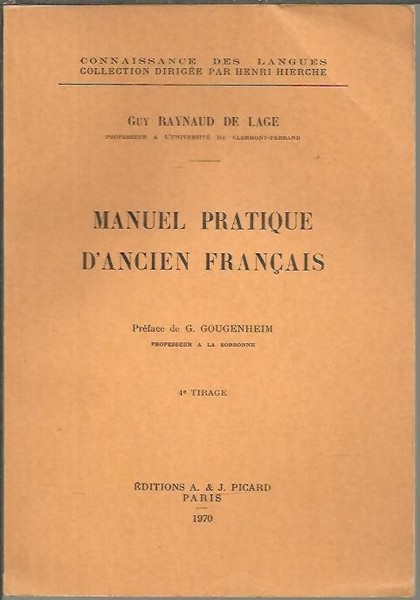 MANUEL PRATIQUE D'ANCIEN FRANÇAIS.