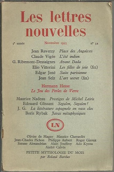 LES LETTRES NOUVELLES. N. 32.