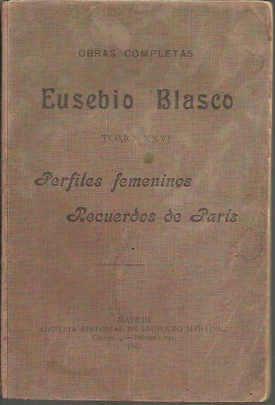 PERFILES FEMENINOS. RECUERDOS DE PARIS.