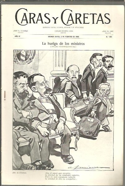 CARAS Y CARETAS. SEMANARIO FESTIVO, LITERARIO, ARTISTICO Y DE ACTUALIDADES. …