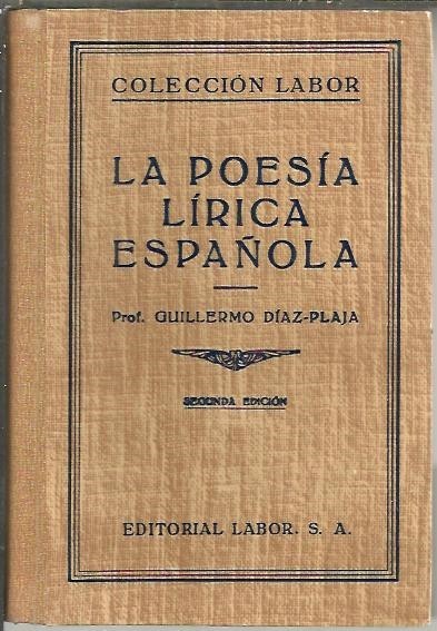 LA POESIA LIRICA ESPAÑOLA.
