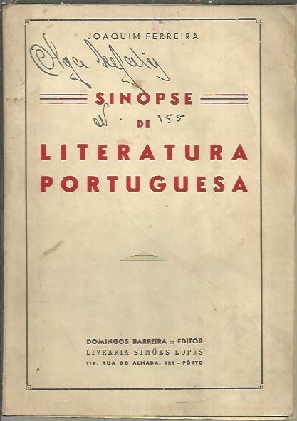 SINOPSE DE LITERATURA PORTUGUESA.