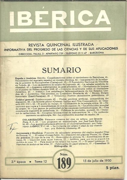 IBERICA. N. 189.