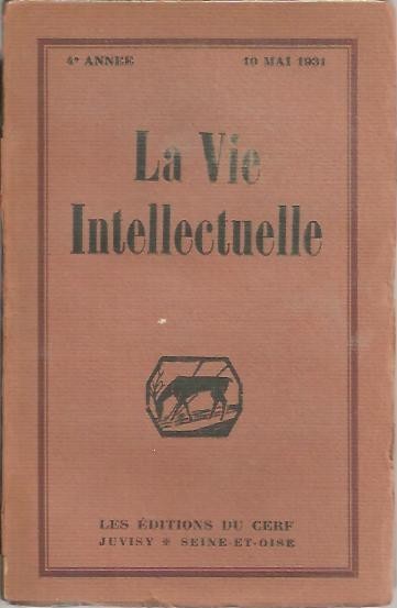 LA VIE INTELLECTUELLE. T. XI. N. 2.
