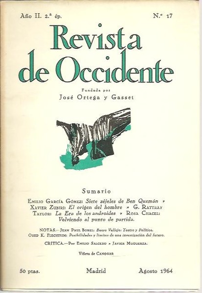 REVISTA DE OCCIDENTE. AÑO II. NUM. 17.