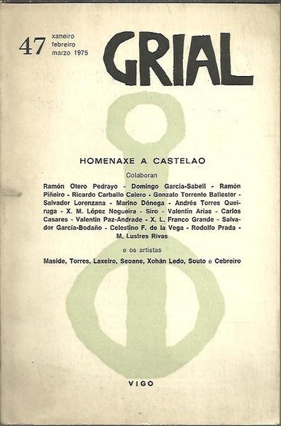 GRIAL. N. 47. HOMENAXE A CABANILLAS.