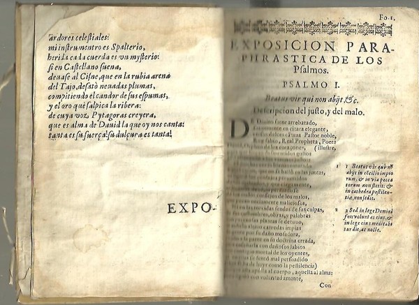 EXPOSICION PARAPHRASTICA DE LOS PSALMOS.