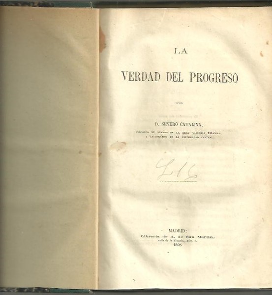 LA VERDAD DEL PROGRESO.