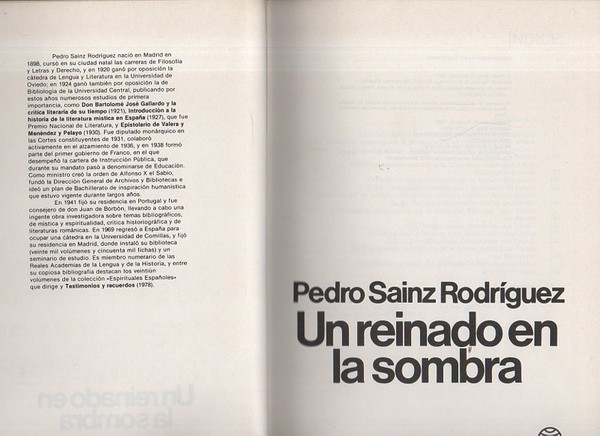 UN REINADO EN LA SOMBRA.