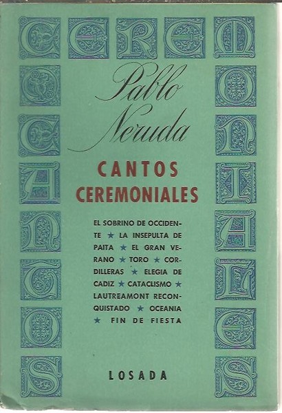 CANTOS CEREMONIALES.