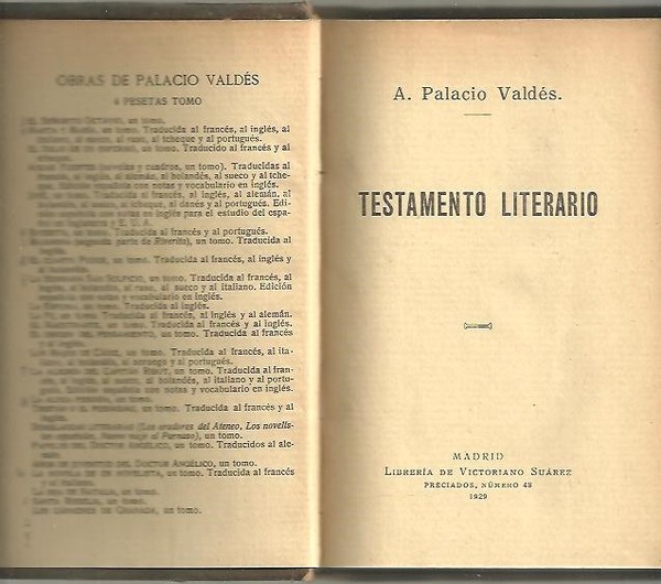 TESTAMENTO LITERARIO.