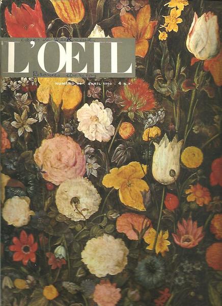 L'OEIL. REVUE D'ART MENSUELLE. NUMERO 64. AVRIL 1960.