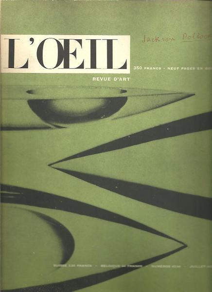 L'OEIL. REVUE D'ART MENSUELLE. NUMERO 43-44. ETE 1958.