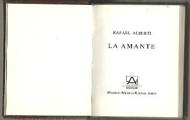 LA AMANTE.