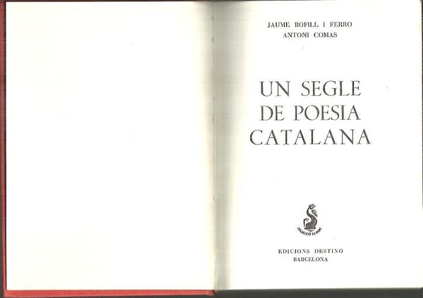 UN SEGLE DE POESIA CATALANA.