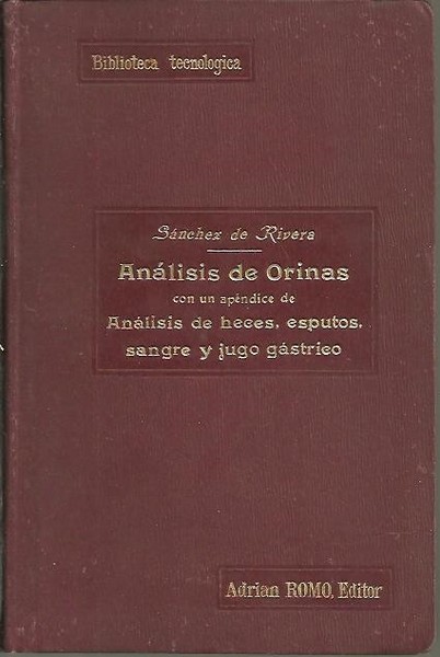 ANALISIS DE ORINAS CON UN APENDICE DE ANALISIS DE HECES, …