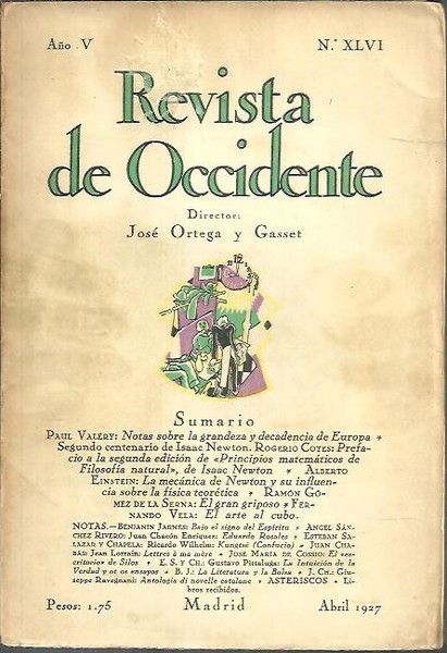 REVISTA DE OCCIDENTE. AÑO V. NUM. XLVI.