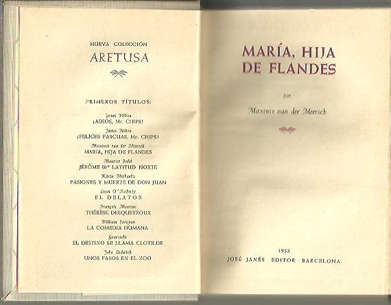 MARIA, HIJA DE FLANDES.