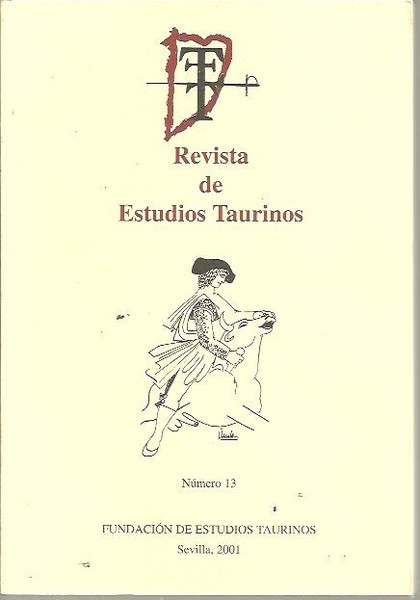 REVISTA DE ESTUDIOS TAURINOS. NUMERO 13.