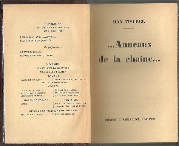 … ANNEAUX DE LA CHAINE…