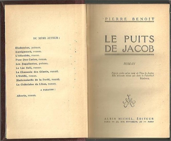 LE PUITS DE JACOB.