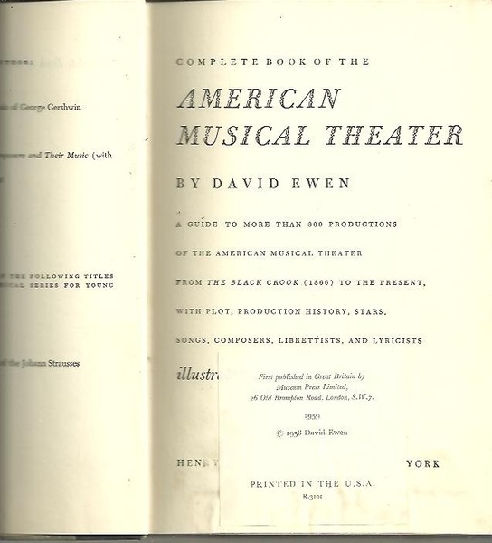 COMPLETE BOOK OF THE AMERICAN MUSICAL THEATER.