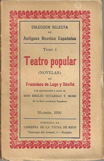 TEATRO POPULAR. (NOVELAS).