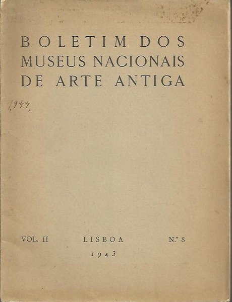 BOLETIM DOS MUSEUS NACIONAIS DE ARTE ANTIGA. VOL. II. N. …