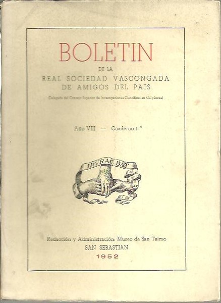 BOLETIN DE LA REAL SOCIEDAD VASCONGADA DE LOS AMIGOS DEL …