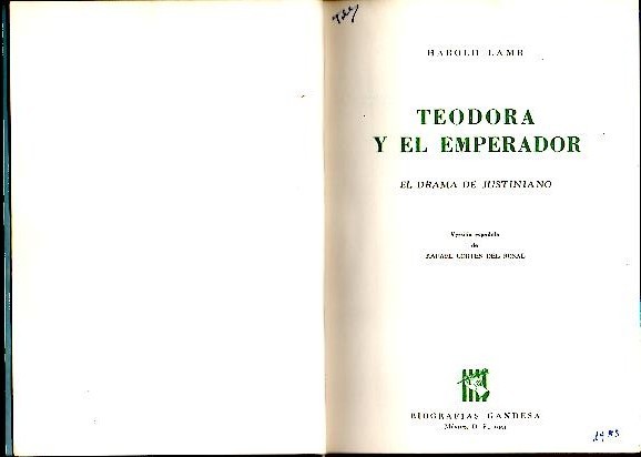 TEODORA Y EL EMPERADOR. EL DRAMA DE JUSTINIANO.