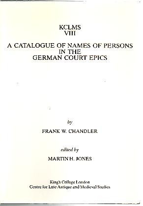 A CATALOGUE OF NAMES OF PERSONS IN THE GERMAN COURT …