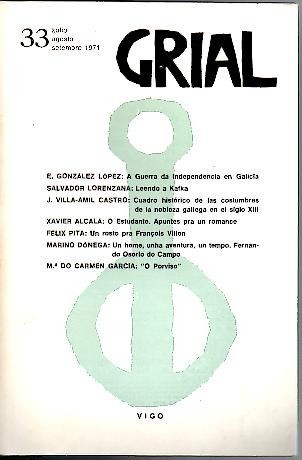 GRIAL. N. 33. XULIO-AGOSTO.SETEMBRE, 1971.