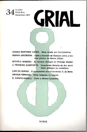 GRIAL. N. 34. OUTUBRE-NOVEMBRE-DECEMBRE, 1971.