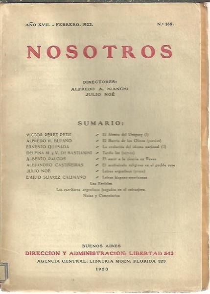 NOSOTROS. AÑO XVII. NUM. 165.