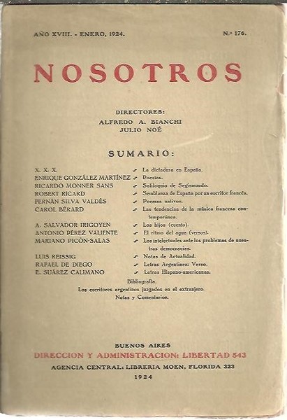 NOSOTROS. AÑO XVIII. NUM. 176.