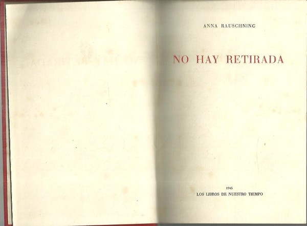 NO HAY RETIRADA.