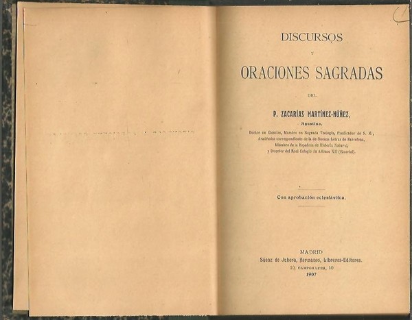 DISCURSOS Y ORACIONES SAGRADAS.