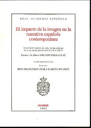 EL IMPACTO DE LA IMAGEN EN LA NARRATIVA ESPAÑOLA CONTEMPORANEA.