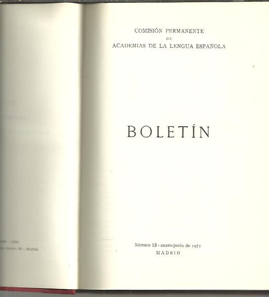 BOLETIN DE LA COMISION PERMANENTE DE LA ASOCIACION DE ACADEMIAS …