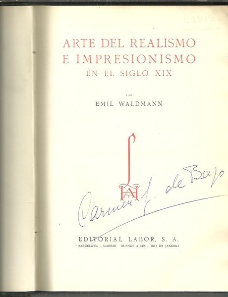 ARTE DEL REALISMO E IMPRESIONISMO EN EL SIGLO XIX.