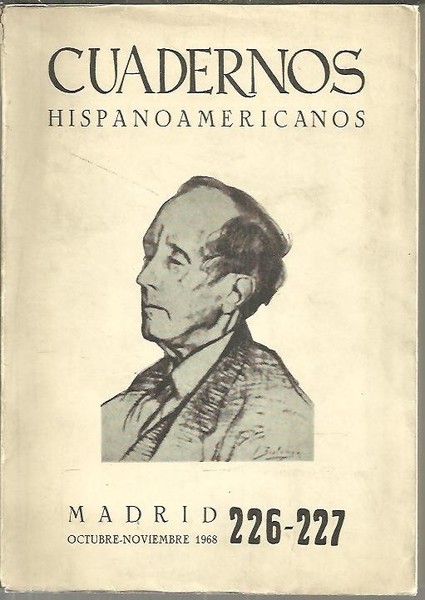 CUADERNOS HISPANOAMERICANOS. 226-227. HOMENAJE A AZORIN.