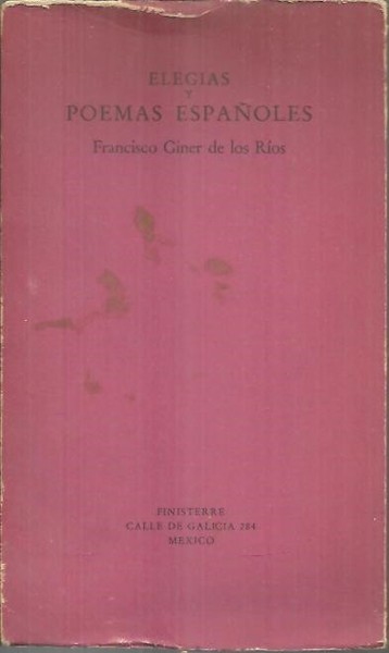 ELEGIAS Y POEMAS ESPAÑOLES.