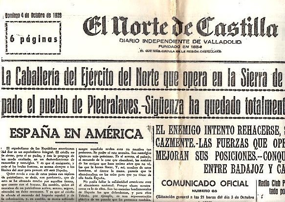 EL NORTE DE CASTILLA. DIARIO INDEPENDIENTE DE VALLADOLID. AÑO LXXXIII. …