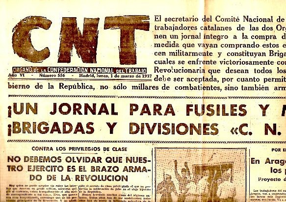 CNT. ORGANO DE LA CONFEDERACION NACIONAL DEL TRABAJO. AÑO VI. …