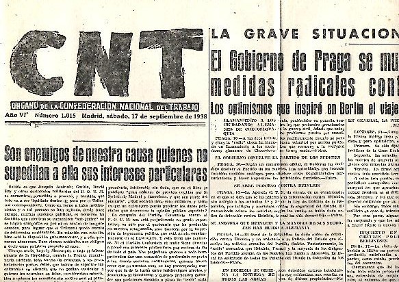 CNT. ORGANO DE LA CONFEDERACION NACIONAL DEL TRABAJO. AÑO VII. …