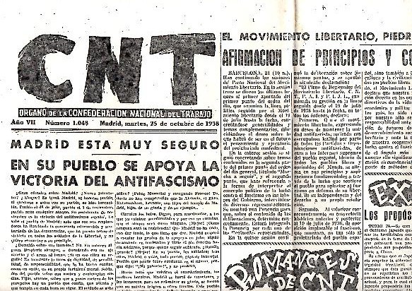 CNT. ORGANO DE LA CONFEDERACION NACIONAL DEL TRABAJO. AÑO VII. …